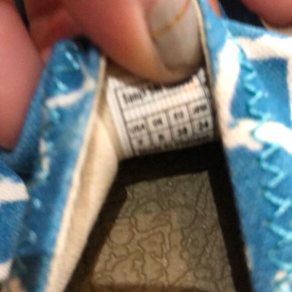 NEW Sanuk Turquoise and beige espadrille style sandals, size 7 - Picture 4 of 6